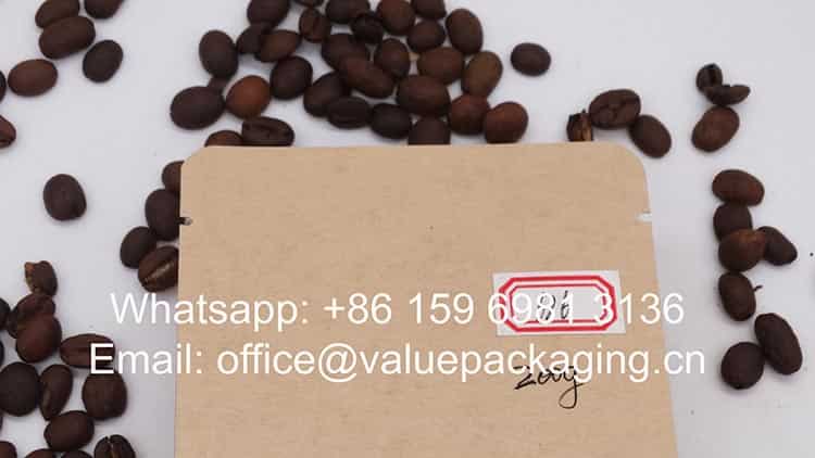 200grams eco-friendly kraft paper doypack