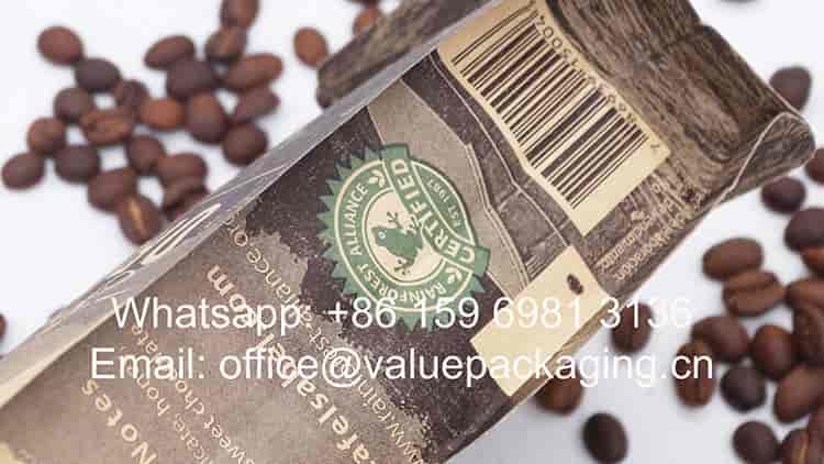 250 grams coffee beans bag