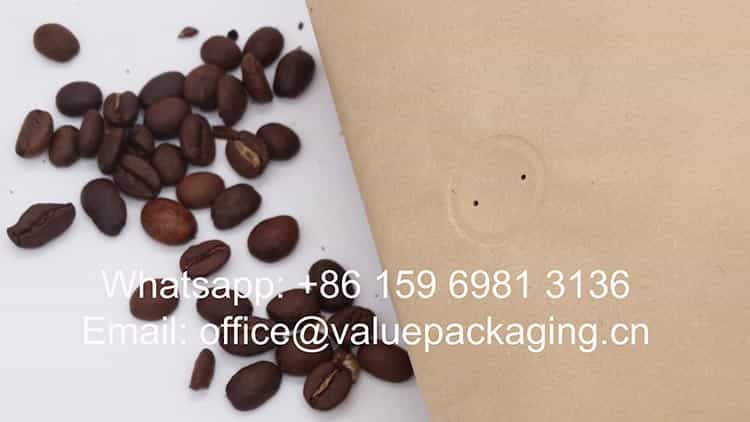 1kg compostable roasted beans pouch