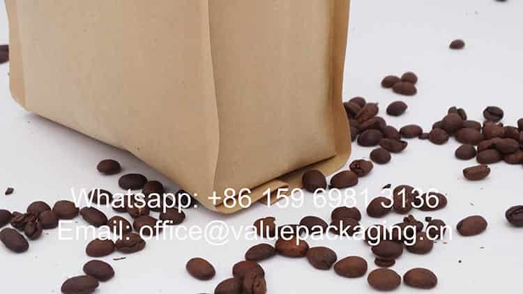 1kg compostable roasted beans bag