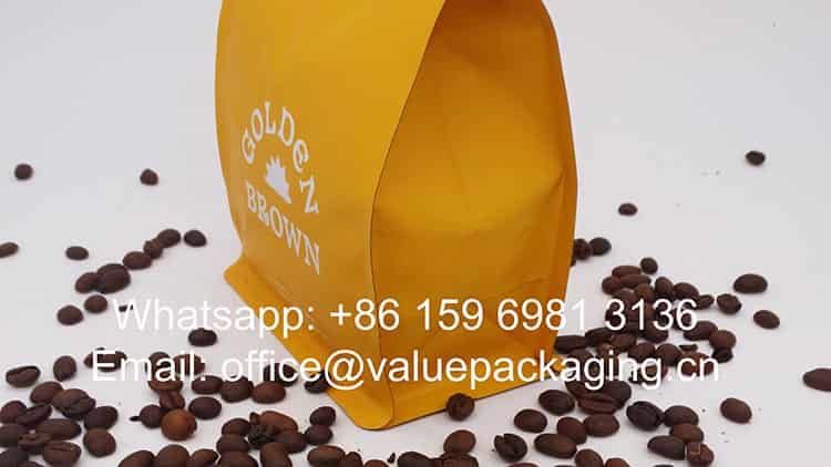 12 oz coffee zipper bag