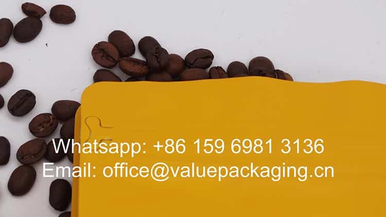 packaging materials 12 oz coffee package
