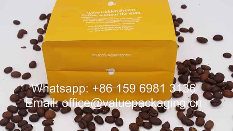 packaging materials 12 oz coffee bag