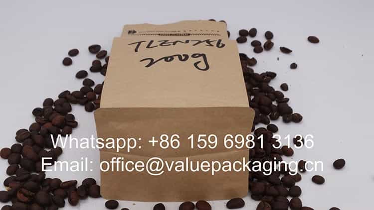 200 grams coffee beans zipper pouch