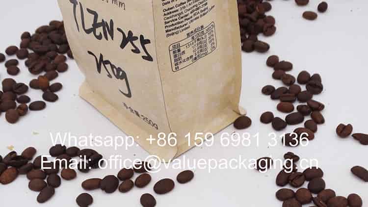 film materials 250 g coffee pouch