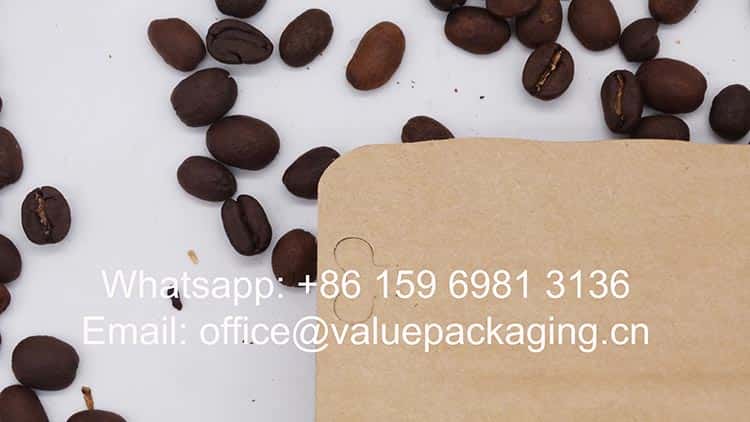 250 grams coffee beans package