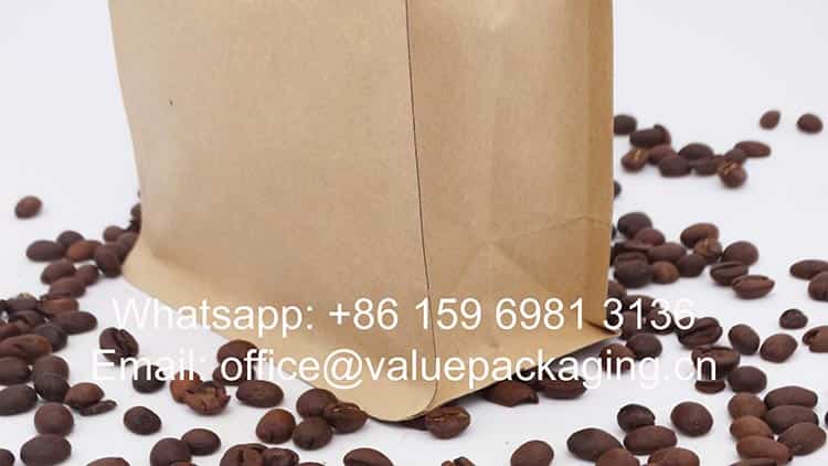 250 grams roasted beans zipper pouch