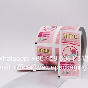 R009-Printed-film-roll-for-untiflatulent-products-16ml-3-sides-sealed-sachet