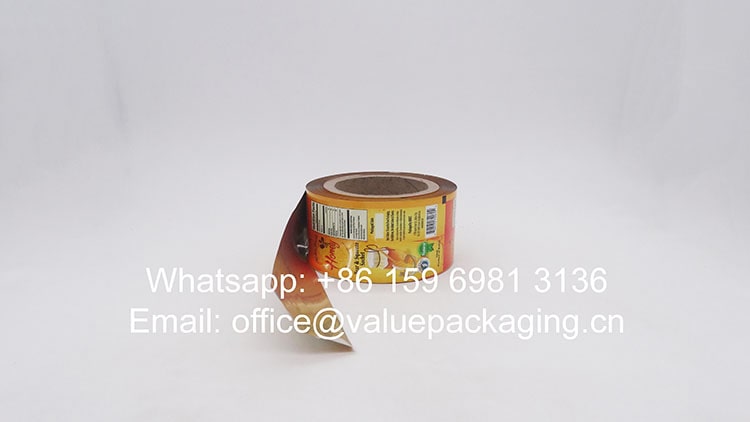 R034-Printed-film-roll-for-honey-products-10ml-3-sides-sealed-sachet