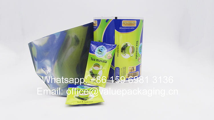 R061-Printed-film-roll-for-masala-tea-products-5grams-pillow-sachet-package 