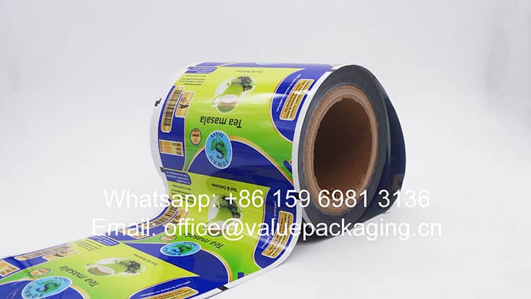 R061-Printed-film-roll-for-masala-tea-products-5grams-pillow-sachet-package 