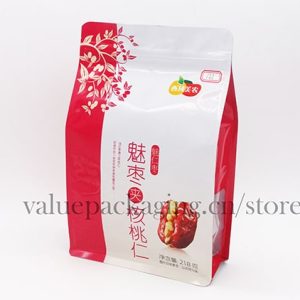 121 Glossy standup box bag for 218g walnut kernels