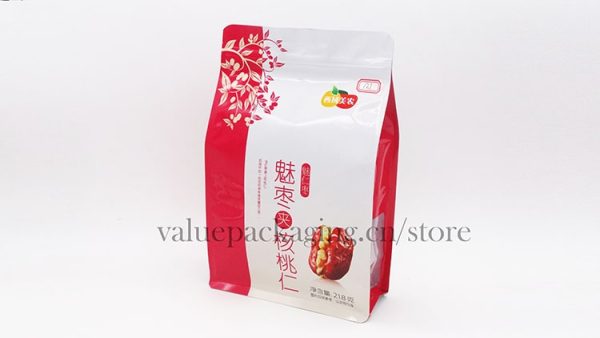 121 Glossy standup box bag for 218g walnut kernels