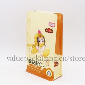 123 Flat bottom paper pouch for 215g sunflower seeds
