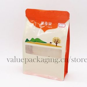 125 Zipperlock box bottom bag for 250g dry nuts-