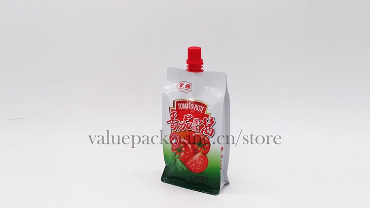 180 grams bottom spout pouch for spicy sauce