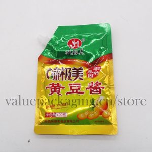 400g flat spout bag for soybean sauce