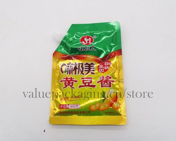 400g flat spout bag for soybean sauce