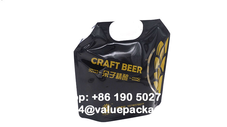 193-2 2.5Liter plastic spout pouch for take-away beer