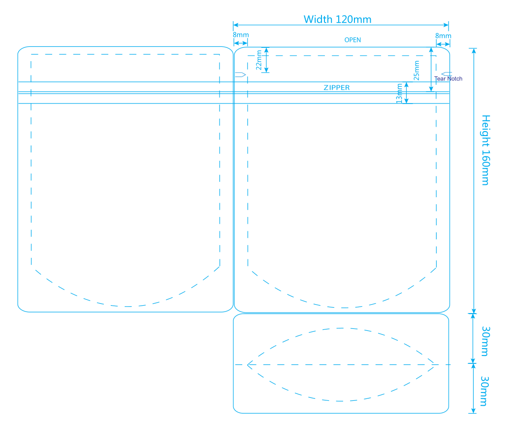 102dieline W130XH160 Gusset bottom30