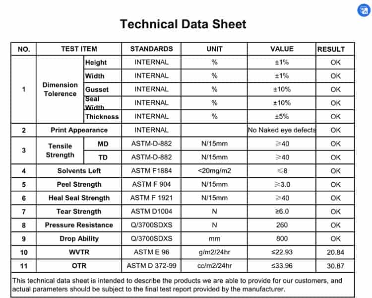 technical-data-sheet-of-6L-cat-litter-three-side-seal-bag