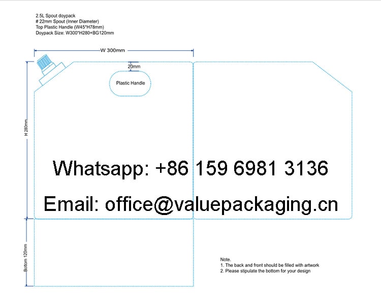 template-of-2.5l-plastic-standup-spout-doypack