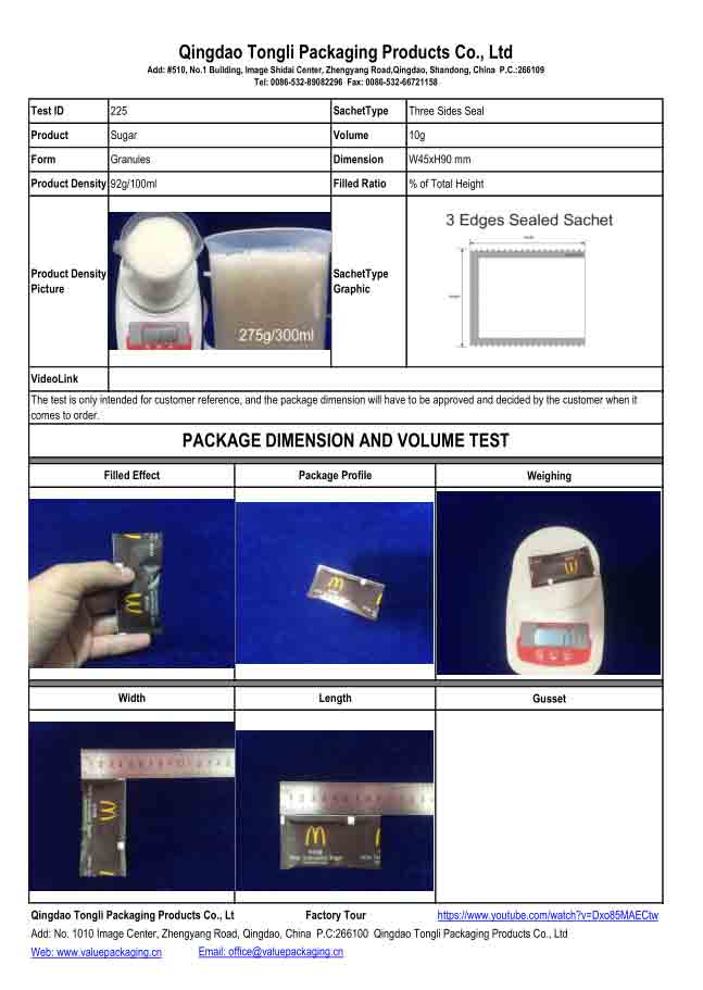 Sugar-10g-Pouch-W45xH90-Package-Dimension