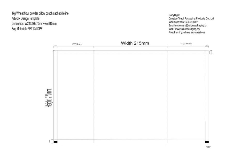 Dieline-Artwork-Design-Template-Wheat-Flour-Powder-1Kg-Pillow-Pouch-W215XH270BS10mm-V119