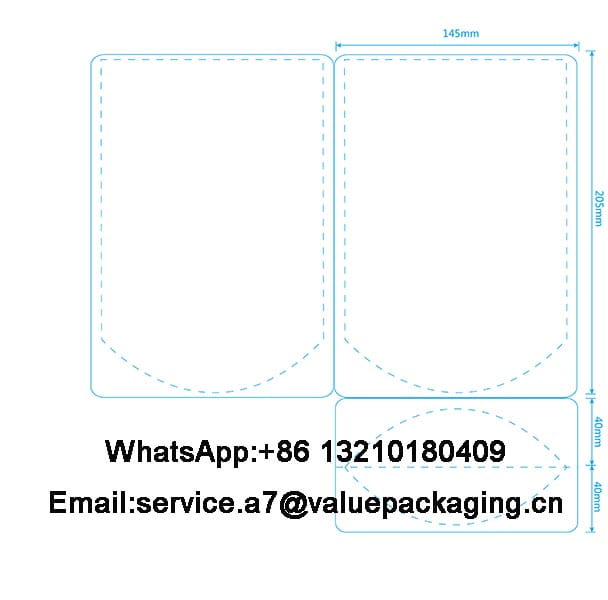 238 standup bag for mung bean fetuccine