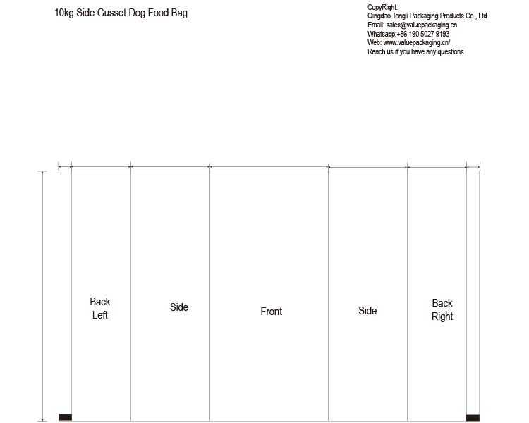 Dog Food-10kg-Side Gusseted Pouch-v158