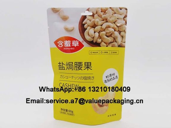 Standing-Cashew nuts-60g-Bottom Gusset