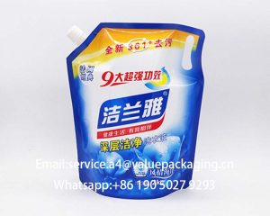 181 2Liter standing cap bag for washer fluids