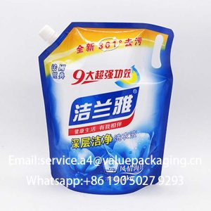 181 2Liter standing cap bag for washer fluids