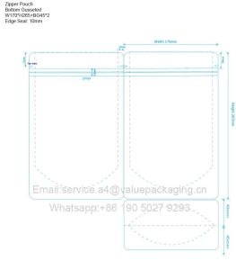 W170XH265+BG90 - Inner zipper for sea food