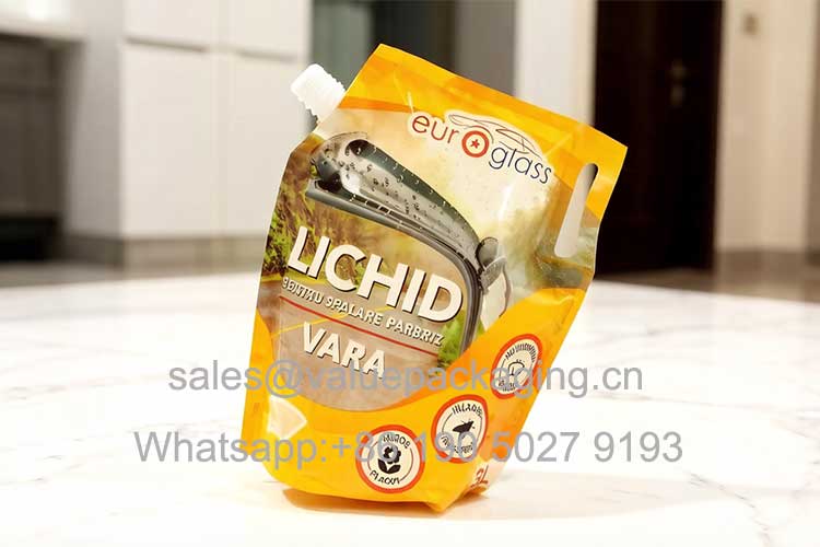 005-drop test-3Liter-washer-fluids-screw-cap-doypack-with-great-standup-effect