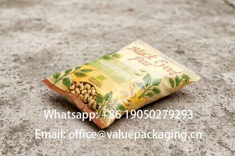 Drop Test of 2kg Black Eyed Peas Pillow Pouch1