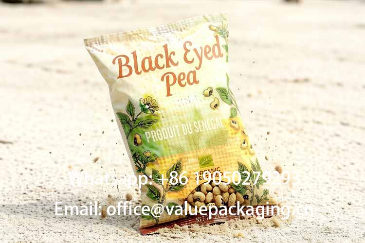 Drop Test of 2kg Black Eyed Peas Pillow Pouch2