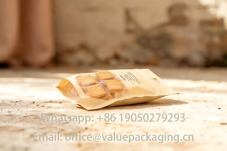 drop test of biscuit stand up sachet2