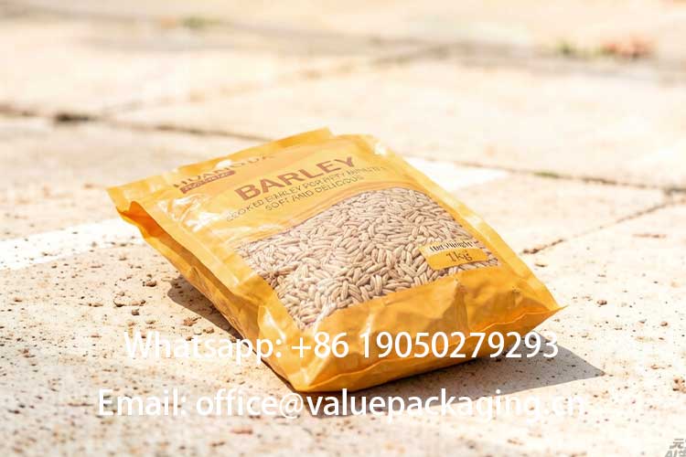 drop test of stand up pouch of barley3