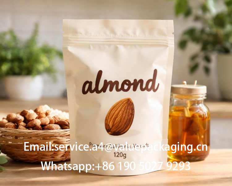 stand up pouch of almond nuts1