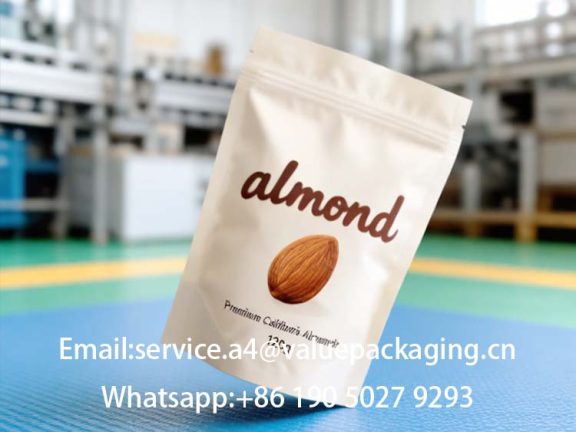 stand up pouch of almond nuts5