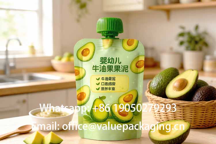 stand up spout pouch of avocado puree3