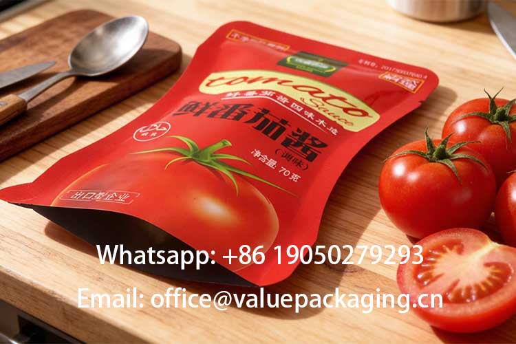70g sachet for tomato ketchup