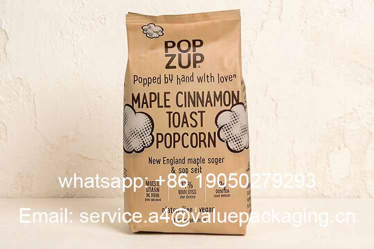 Kraft paper gusseted large capacity bag