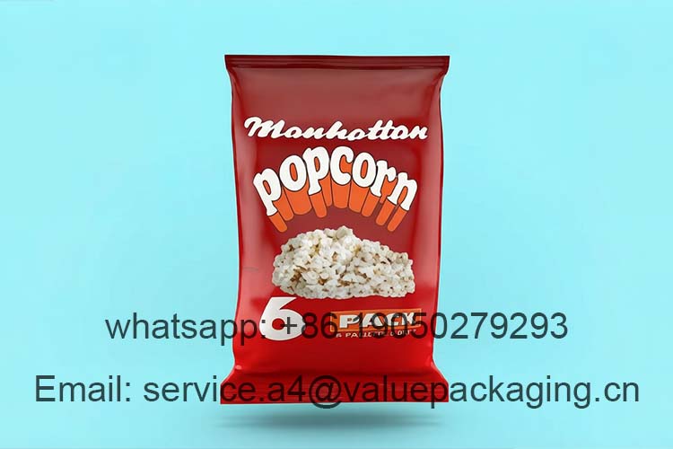 Popcorn pillow bag