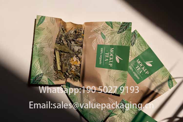 Tea kraft paper doypack