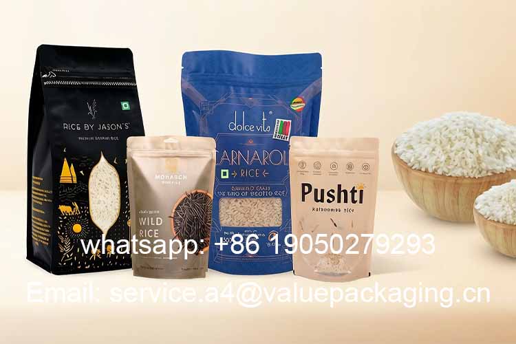 Types of rice packaging