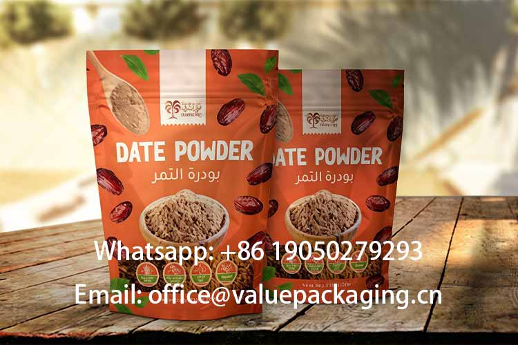 stand-up sachet for date powder