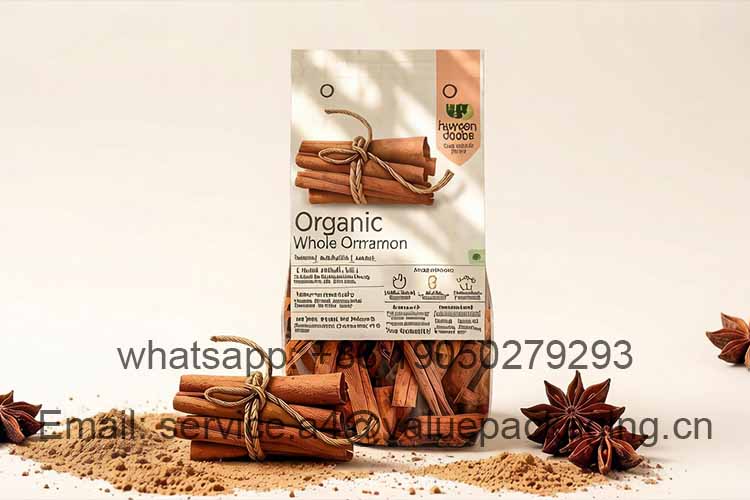 Cinnamon sticks large capacity flat bottom bag