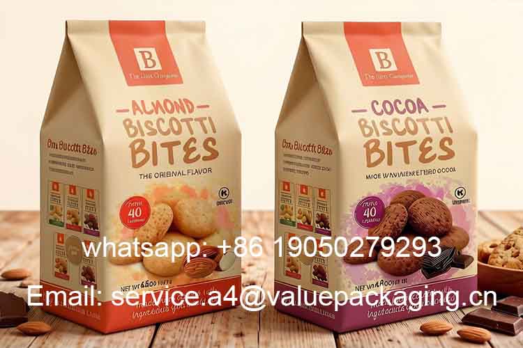 Flat bottom large capacity cookie bag